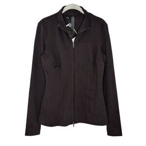 Wayne Scot Lukas Women’s Lukastyle Brown Zip Front Jacket Size Large New